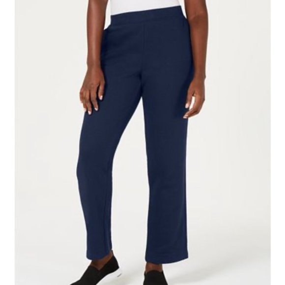 Karen Scott Women's Petite Fleece Pants - Picture 1 of 2